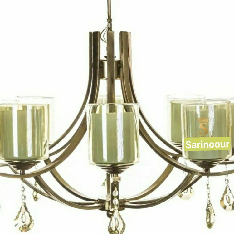 لوستر 8 شاخه مدل 1060 رنگ آنتیک