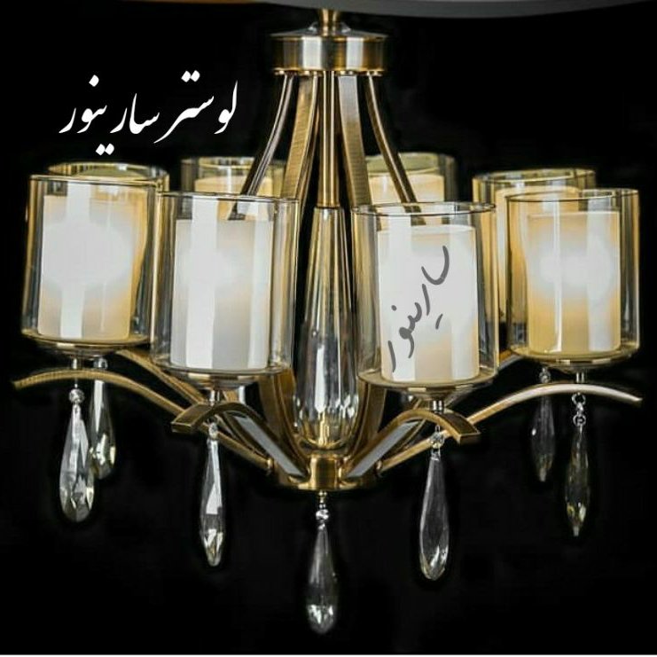 لوستر پذیرایی مدل غنچه رنگ زیتونی