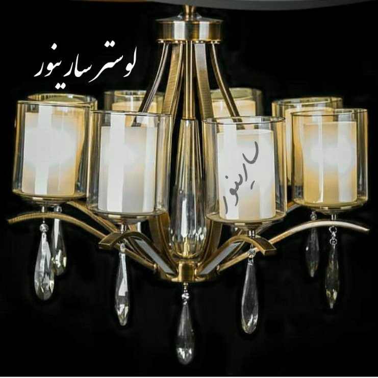 لوستر پذیرایی مدل غنچه رنگ زیتونی