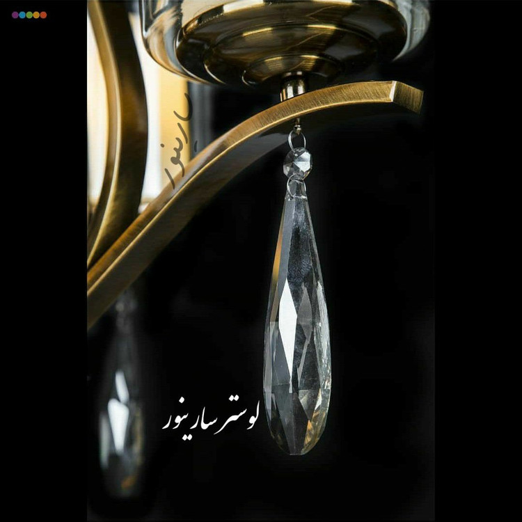لوستر پذیرایی مدل غنچه رنگ زیتونی